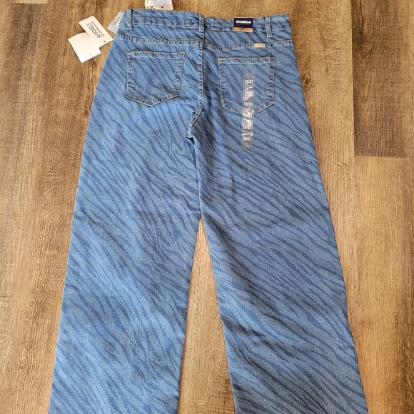 Angels Blue Zebra Print Jeans - Picture 5 of 15